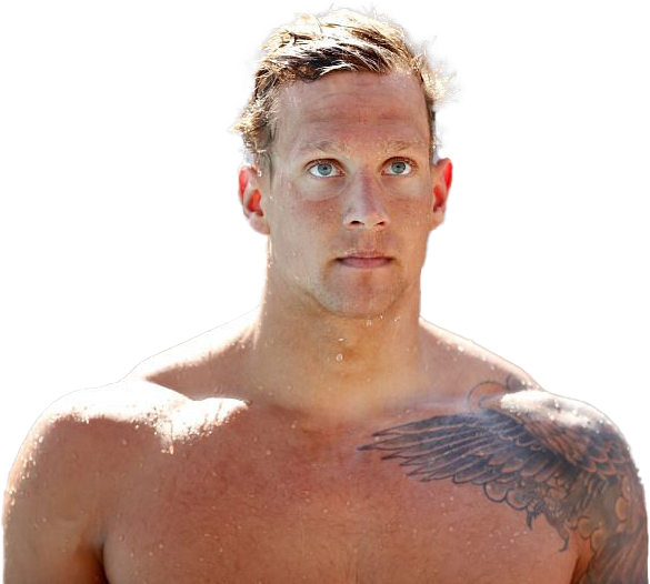 Caeleb Dressel Png Image (white, gray, chocolate)