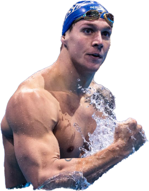 Caeleb Dressel Transparent Images Png (black, silver, pink, salmon, gray)