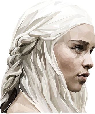 Daenerys Targaryen Png Clipart (silver, black, white)