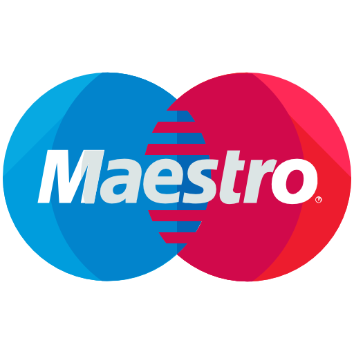 Maestro Icon  Free Png Icon Download (greenish blue, salmon, red, black, teal)