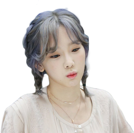 Taeyeon Png Isolated Image (black, silver, beige)