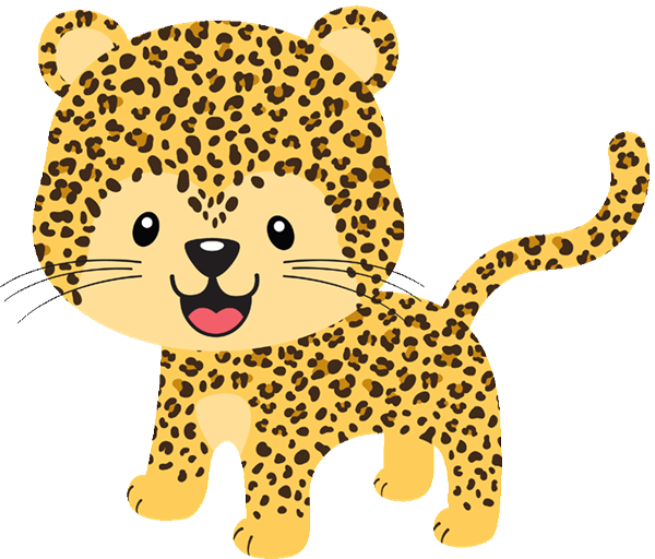 Safari Animal No Background (black, salmon, pink)