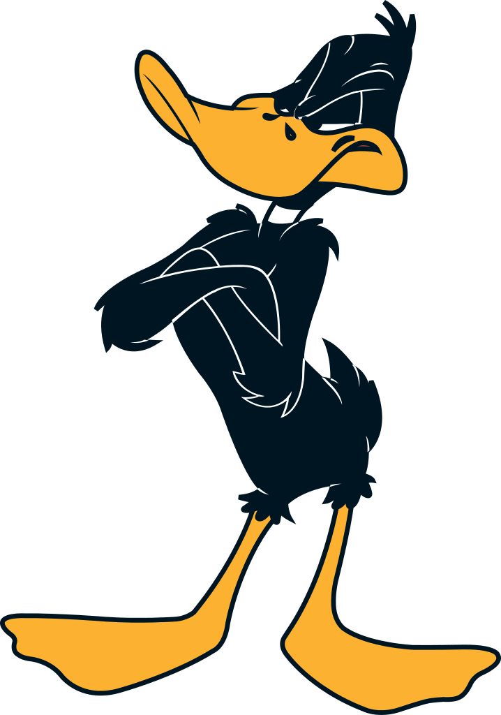 Daffy Duck Background Png (black, orange)