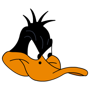 Daffy Duck Png Images (black, orange, white)