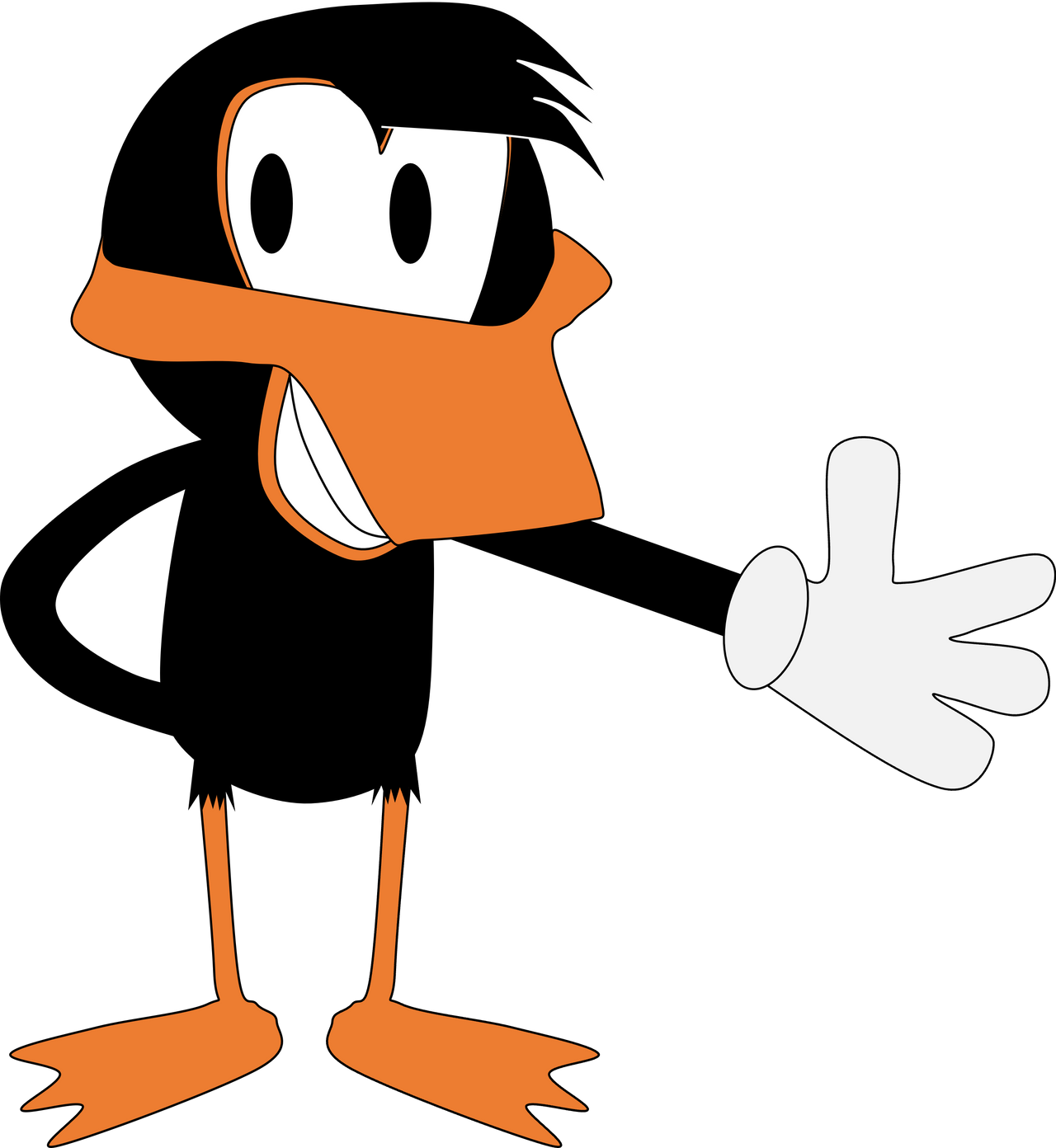 Daffy Duck Png Photo (chocolate, black, lavender, white)