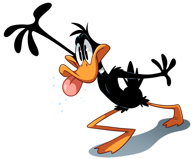 Daffy Duck Png Photos (orange, white, black, lavender, silver)