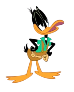 Daffy Duck Png Pic (indigo, black, orange, white)