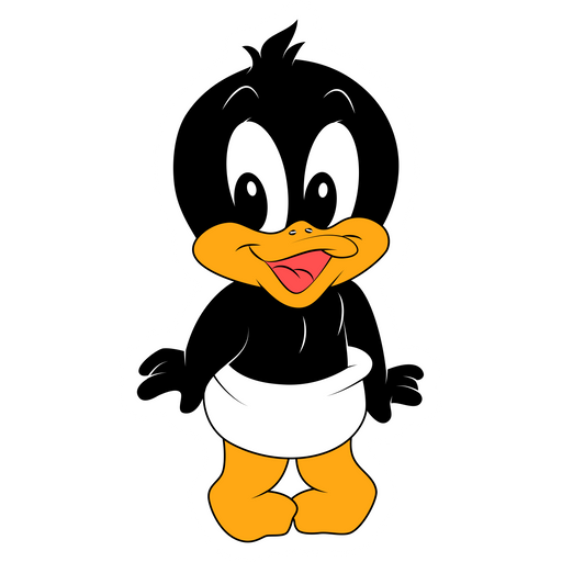 Daffy Duck (black, orange, white)