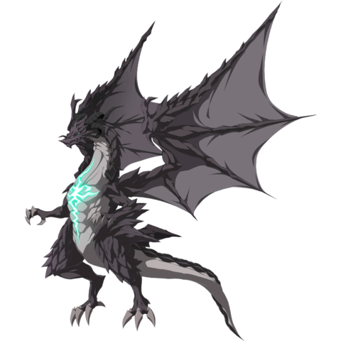 Fafnir Dragon Png File (black, gray)