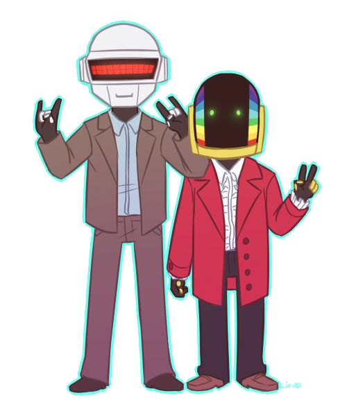 Daft Punk Png Photos (chocolate, indigo, gray, black, white)