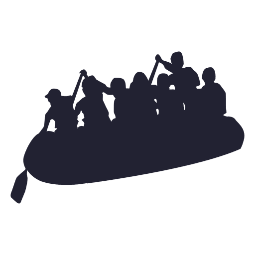 Rafting Png File (gray, black)