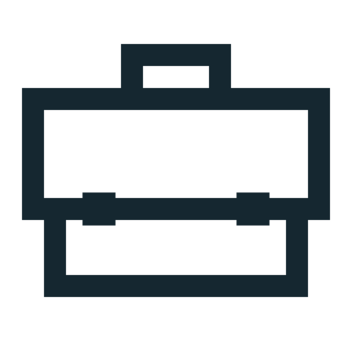 Bag Briefcase Business Free Png Icon Download (black)