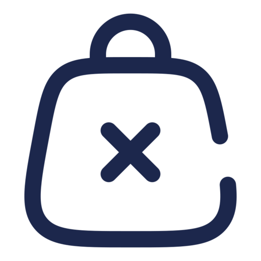 Bag Cross Free Transparent Png Icon Download (navy, black)