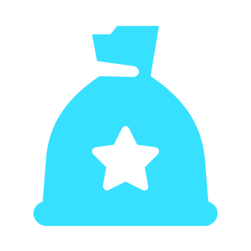 Bag Money Revenew Free Png Icon (greenish blue, black)