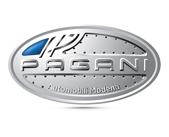 Pagani Logo Png Image (white, gray, black, silver)