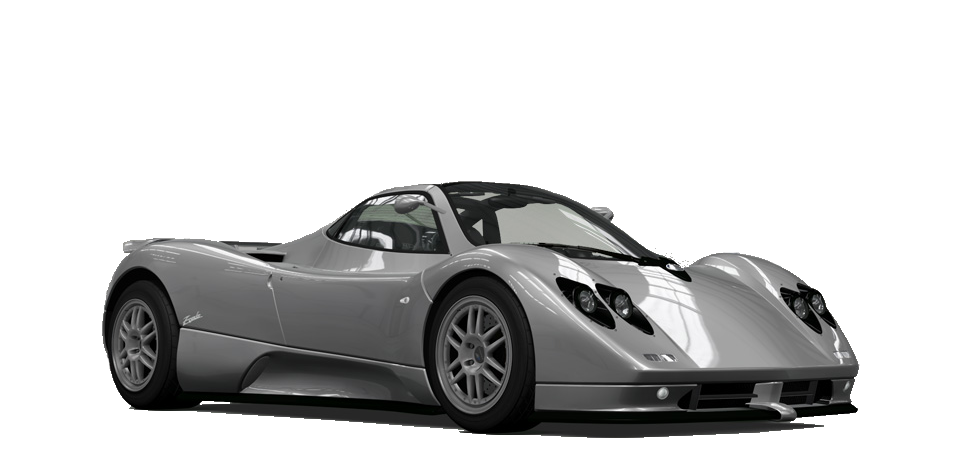 Pagani Zonda R Png (white, silver, lavender, gray)