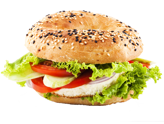 Bagel Png Image (white, lavender)