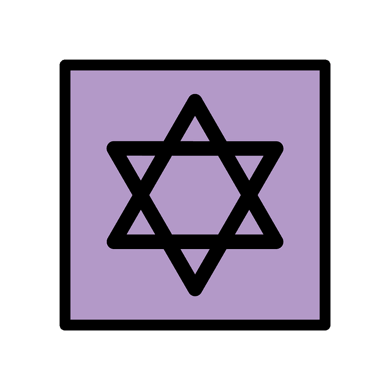 Magen David Png Cutout (black, gray, silver)