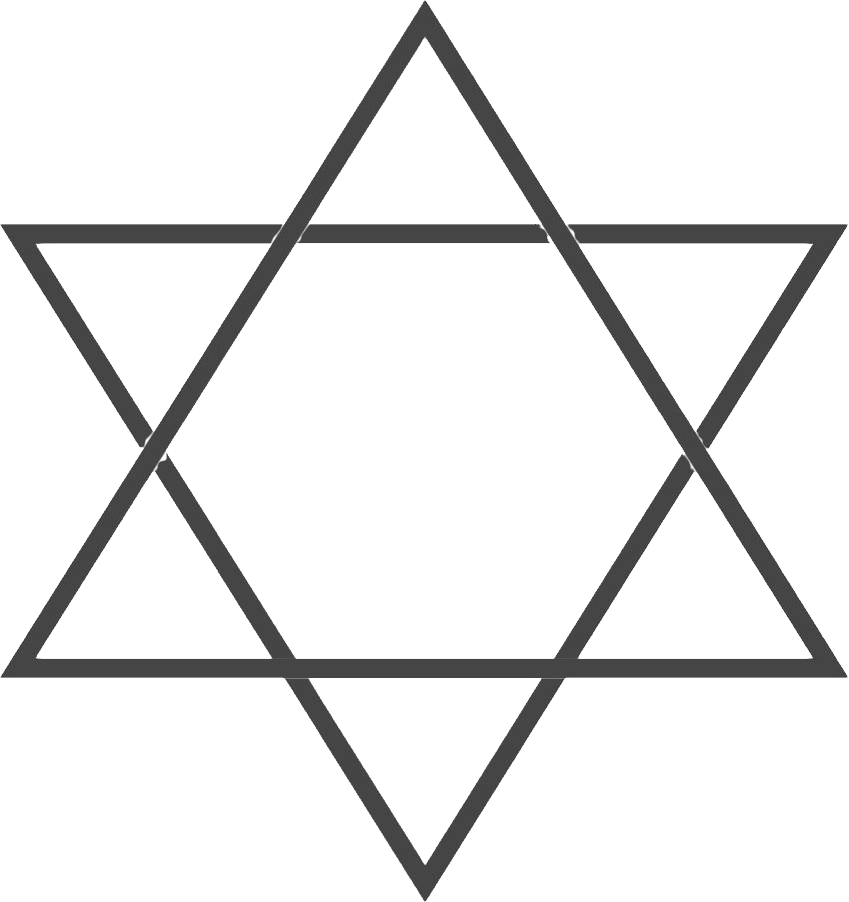 Magen David Png Image (white, indigo, lavender, gray)