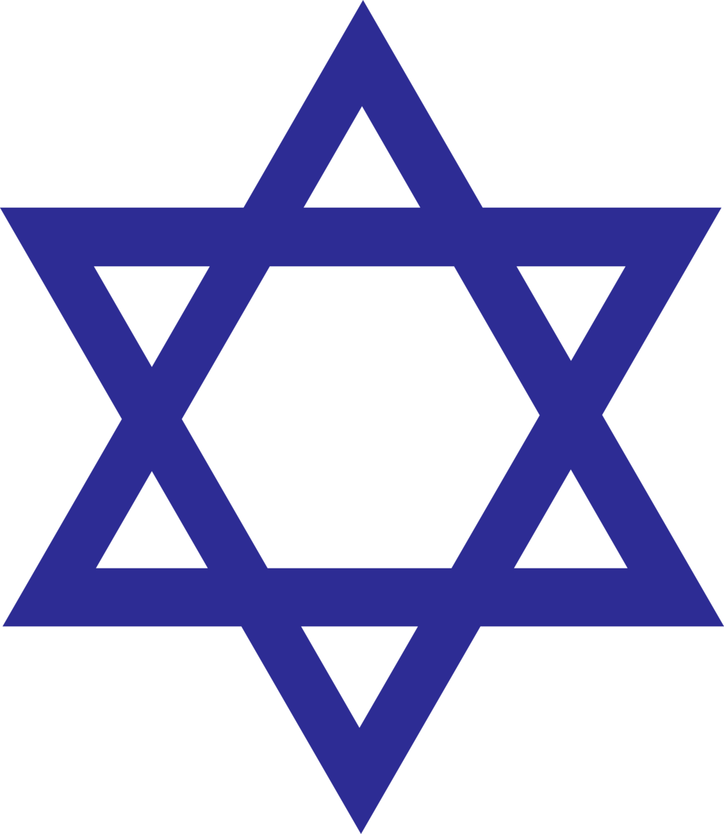 Magen David Png Image (indigo, black)