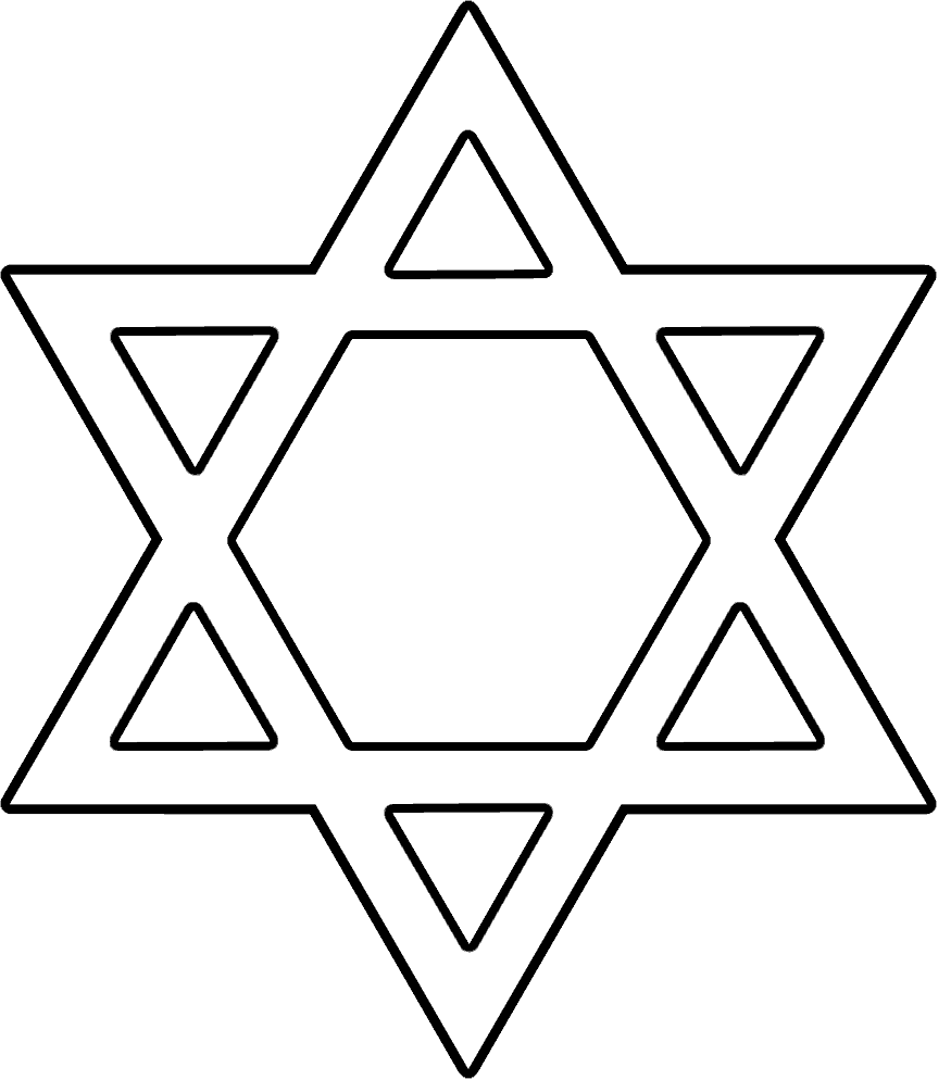 Magen David Png Isolated Picture (white, gray, black)