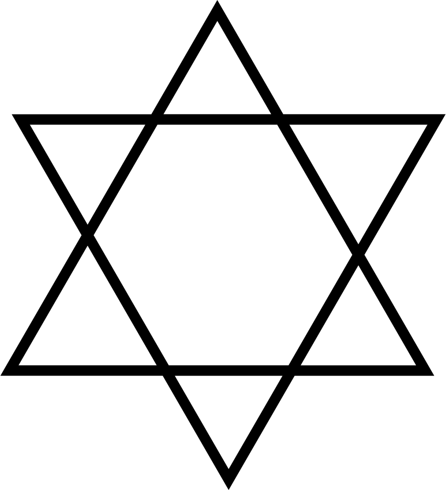 Magen David Png Photos (black, gray, white)