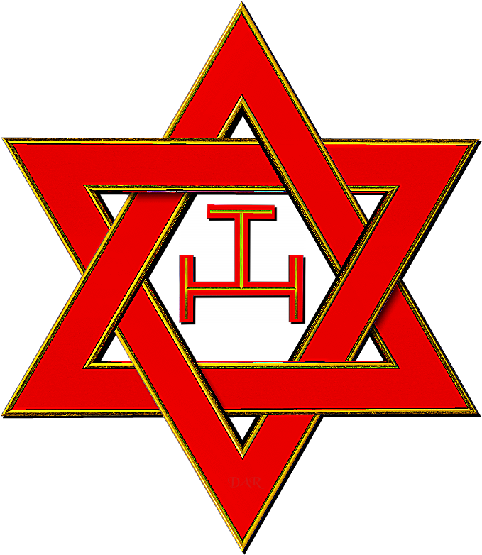 Magen David Png (black, red)