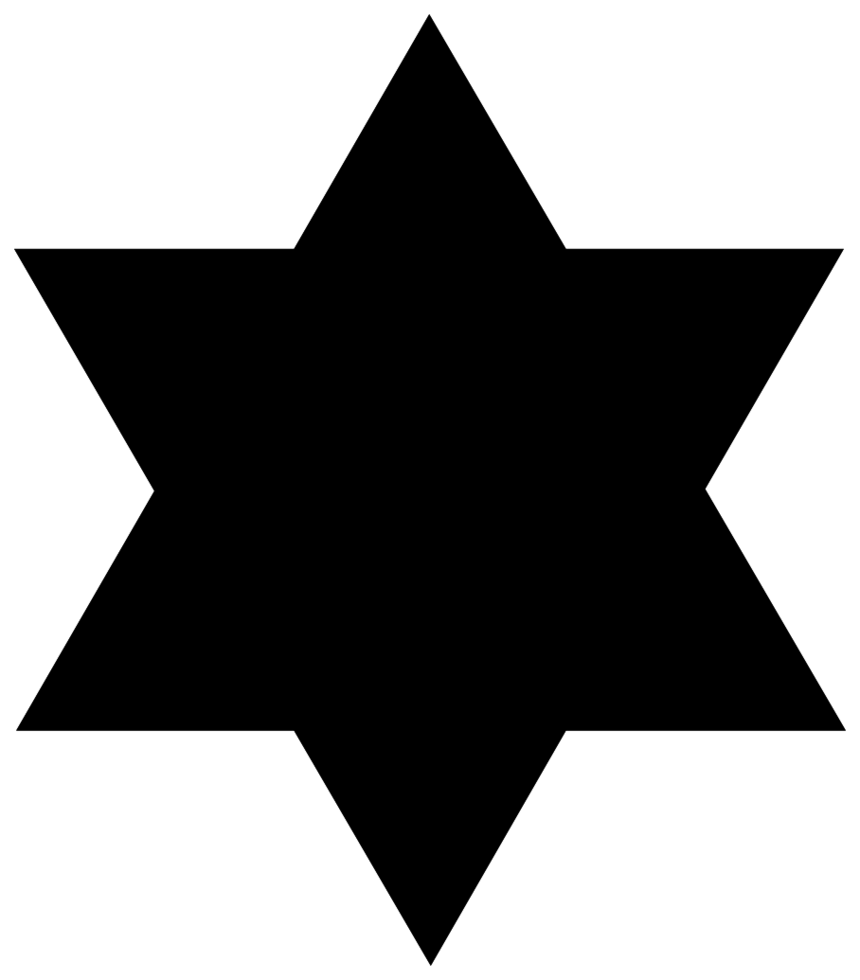 Magen David Silhouette Png Images (black, gray)