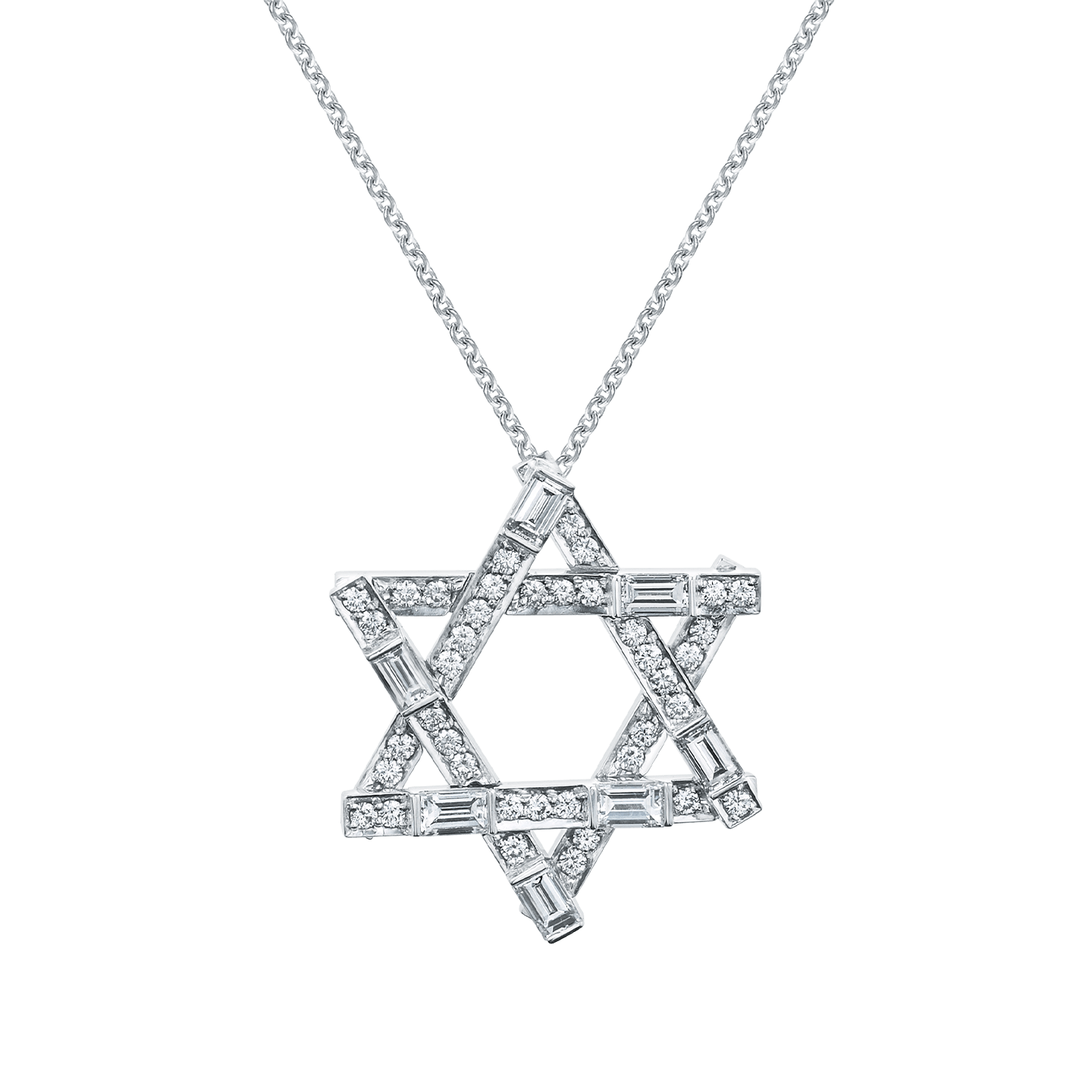 Magen David Vector No Background (black, silver)