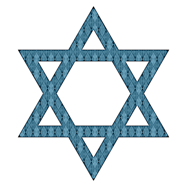 Magen David Vector Png File (black, teal, gray)