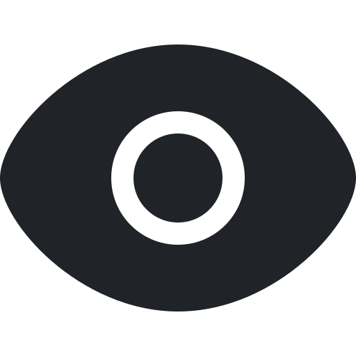 Pageviews Eye Icon Free Nobackground Png Icon Download (black)