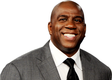 Magic Johnson Png (white, gray, black)