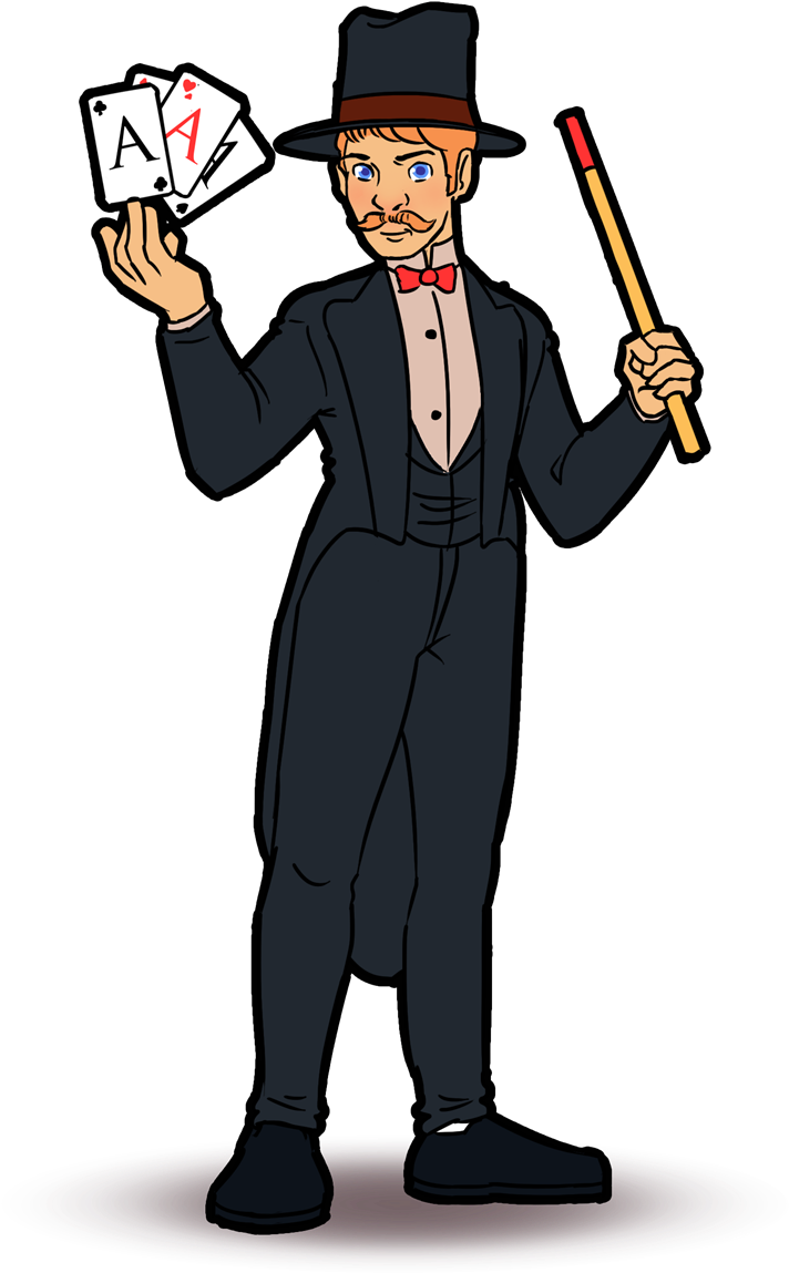 Magician Magic Png Isolated File (gray, black)