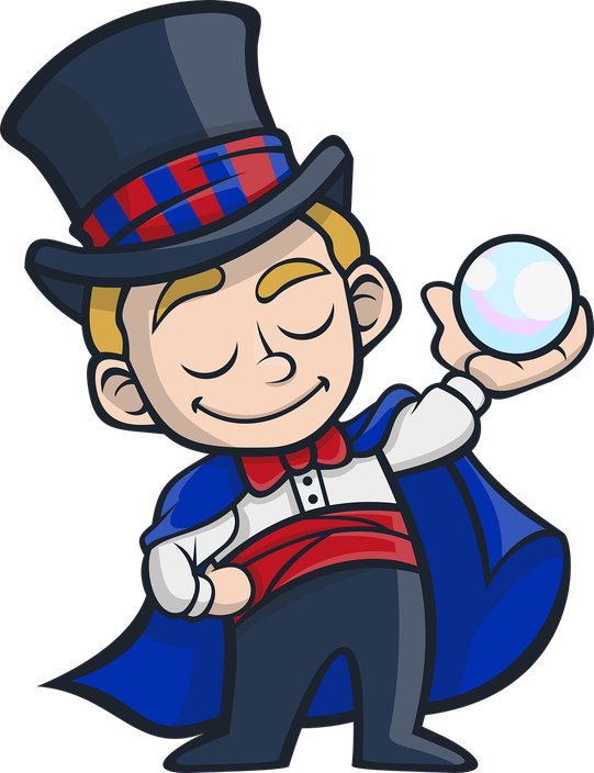 Magician Magic Png Picture (gray, pink, indigo, black, navy)