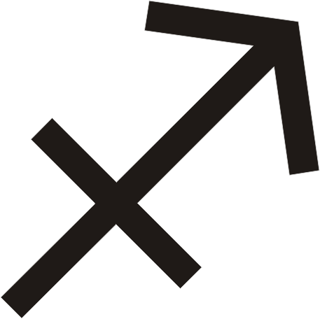 Sagittarius Transparent Png (black, white)