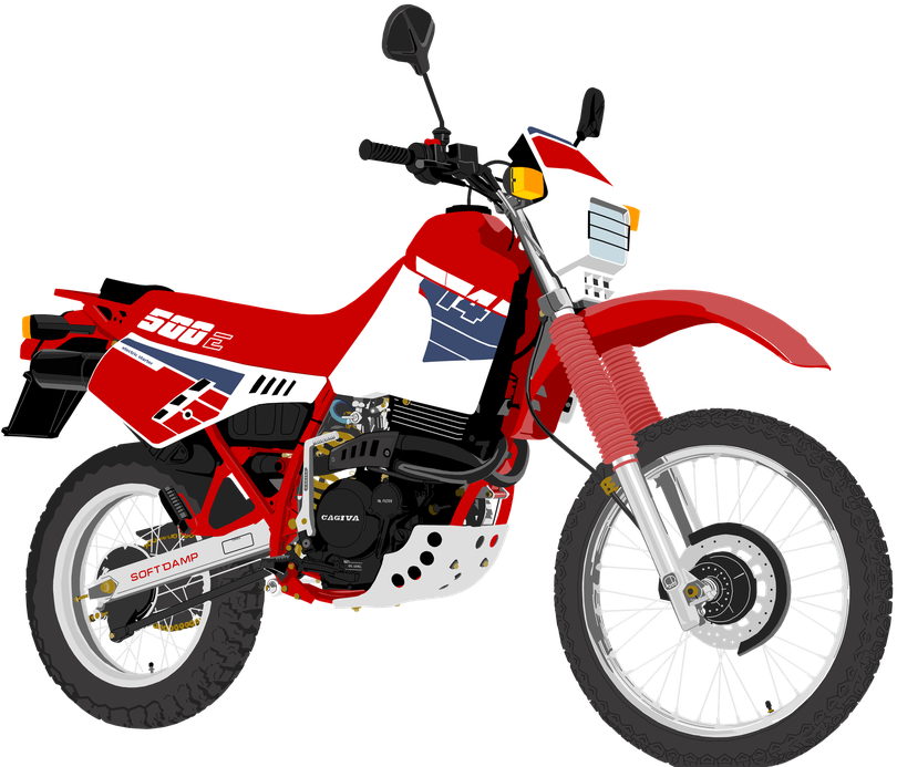 Cagiva Png File (white, black, red, indigo)