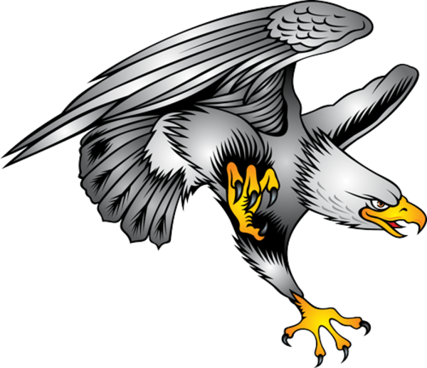 Eagle Tattoo Designs Clip Art Png (black, gray)