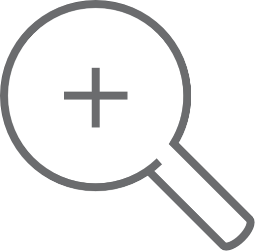 Magnifier Zoom In Icon Free Transparent Png Icon Download (gray, black)