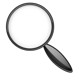 Magnifying Glass Icon Png (black, white)