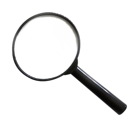 Magnifying Glass Png Image (white)