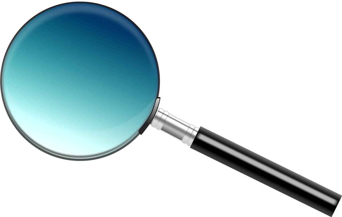 Magnifying Glass Png Transparent Image (indigo, navy, black, teal)