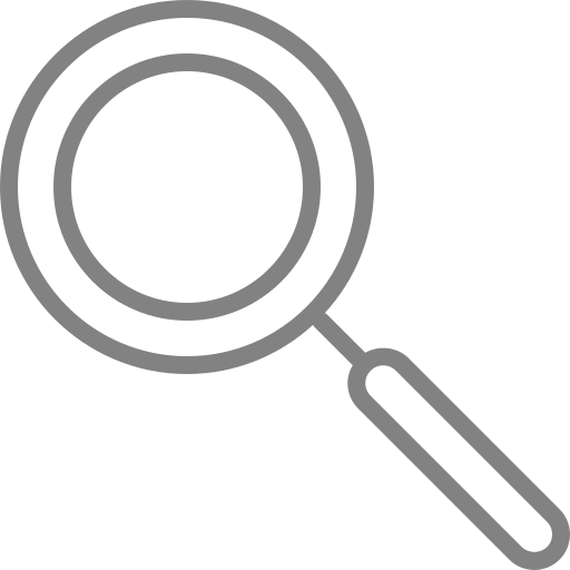 Magnifying Glass Search Locate Find Icon Free Png Icon Download (gray, black, indigo)