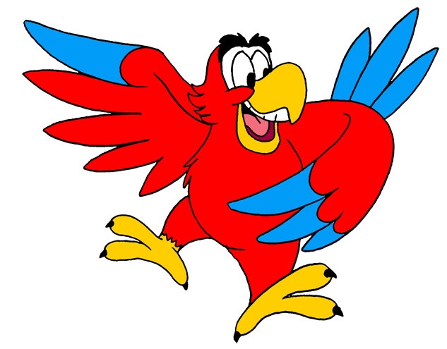 Iago Transparent Png (greenish blue, black, white, gold, red)