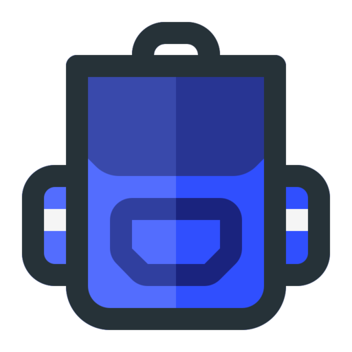 Bagpack Free Png Icon Download (blue, indigo, black, navy, gray)