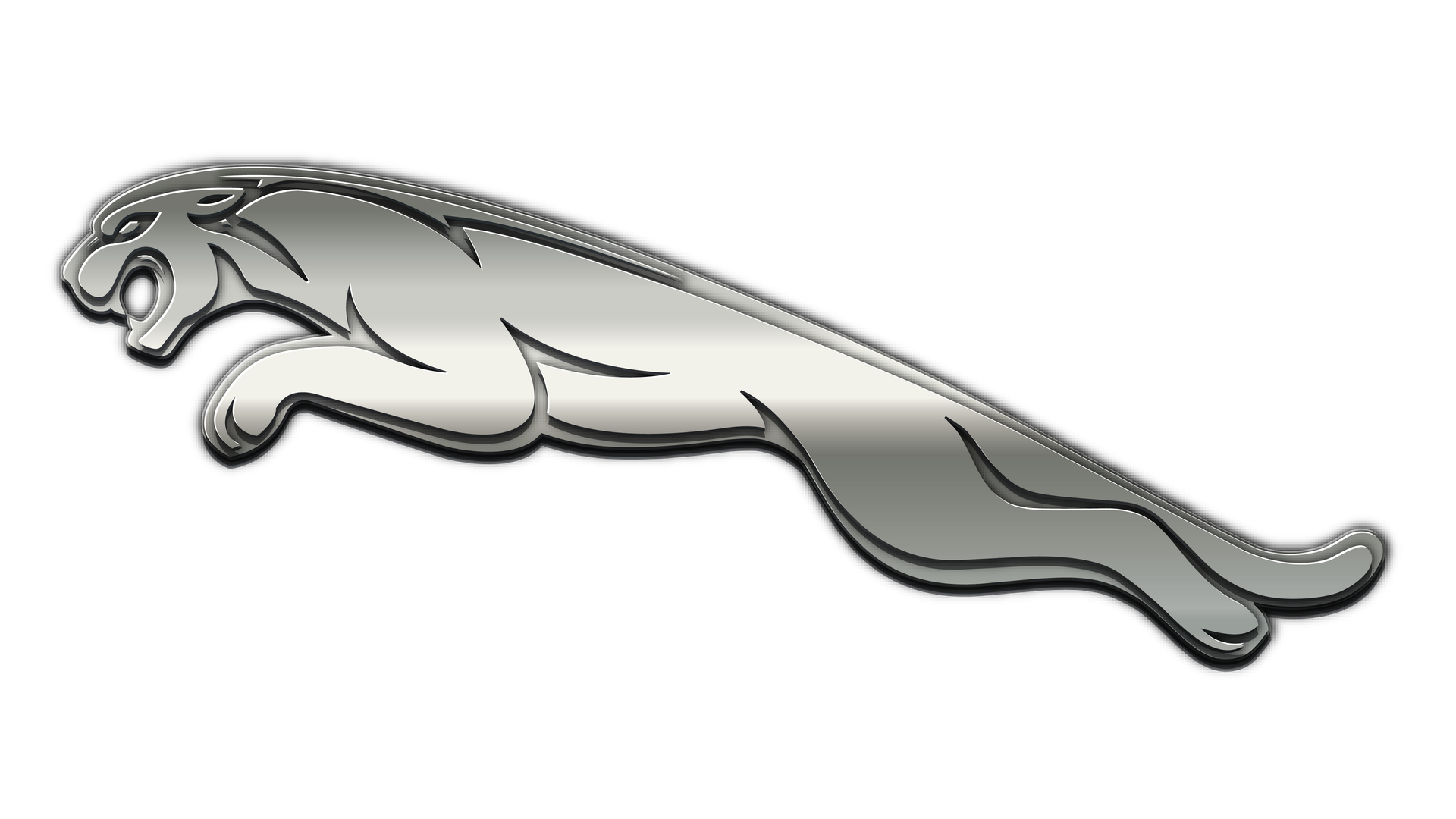 Jaguar Logo Png Photo (silver, beige, black)