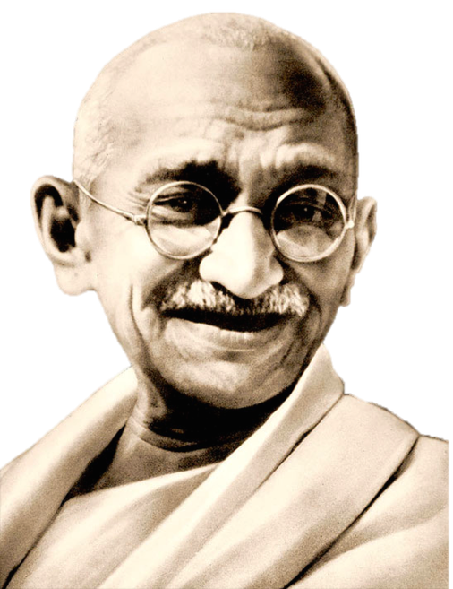 Mahatma Gandhi Free Png Image (beige, black)