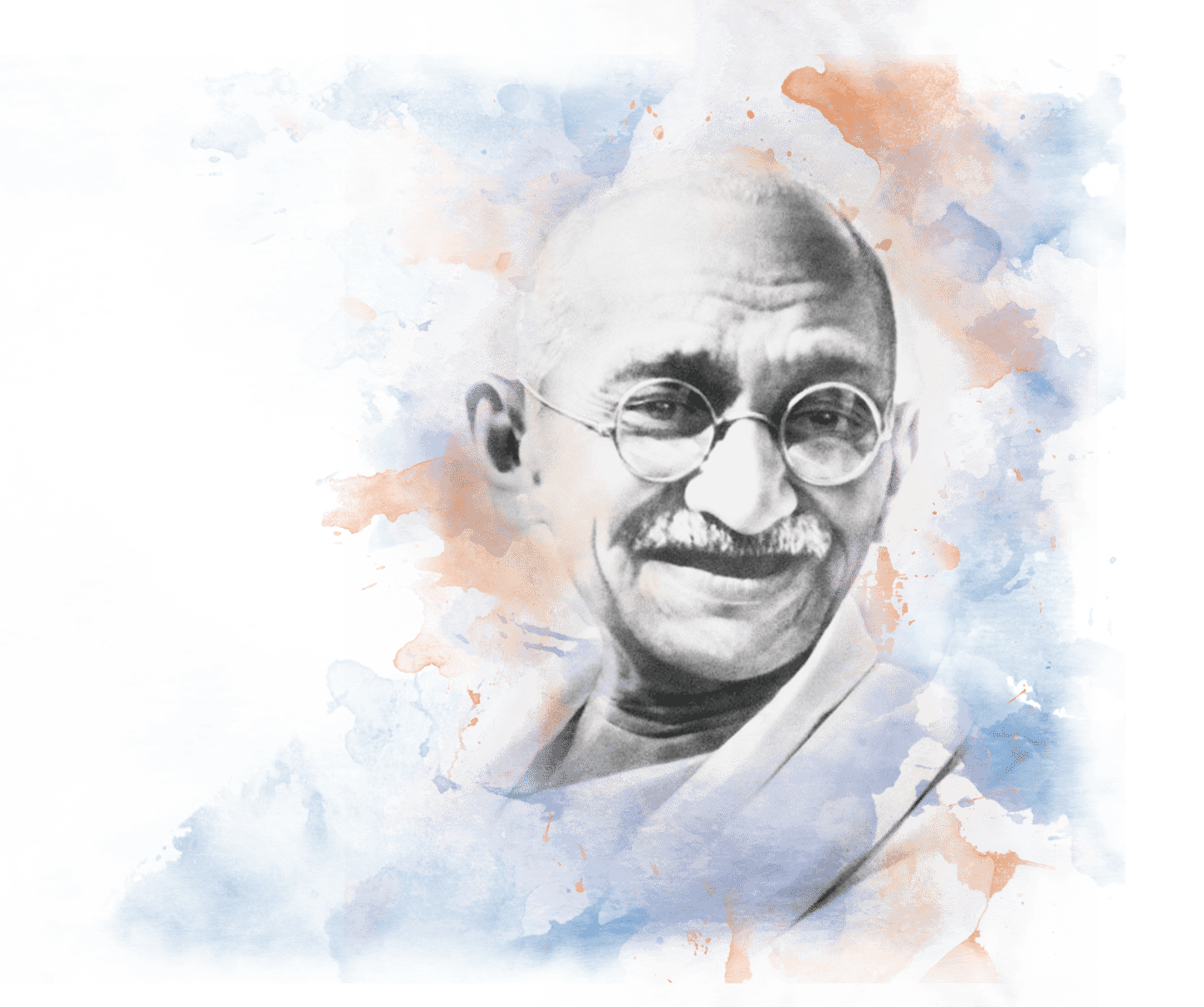 Mahatma Gandhi Png Images (teal, gray)