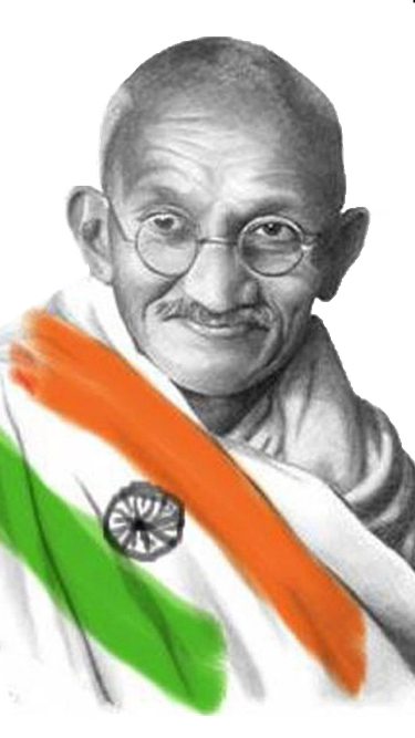 Mahatma Gandhi Png Photo (white, gray, lavender, black)