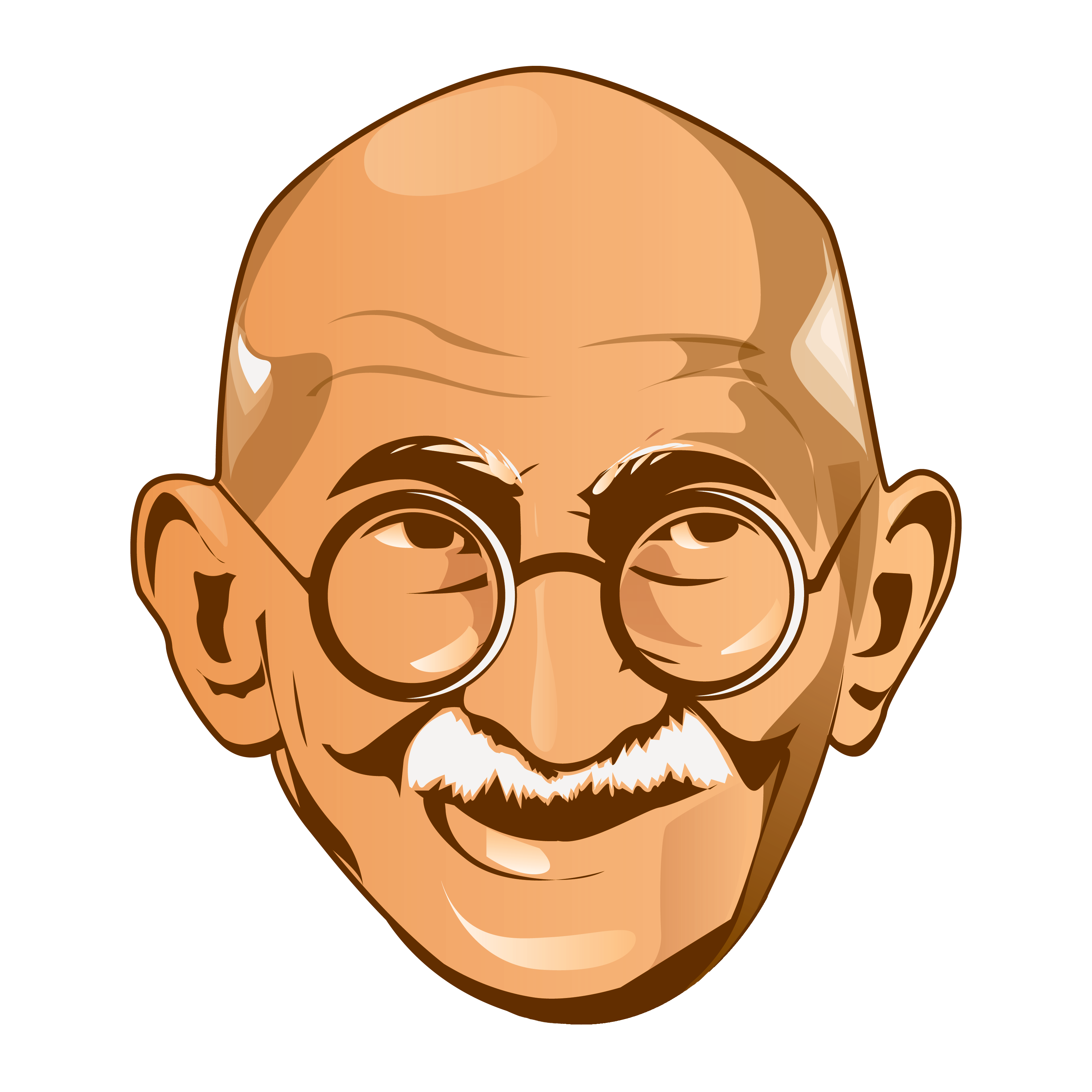 Mahatma Gandhi Png Picture (chocolate, salmon, white)