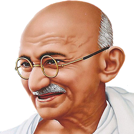 Mahatma Gandhi Transparent Png (beige, silver, black, salmon)